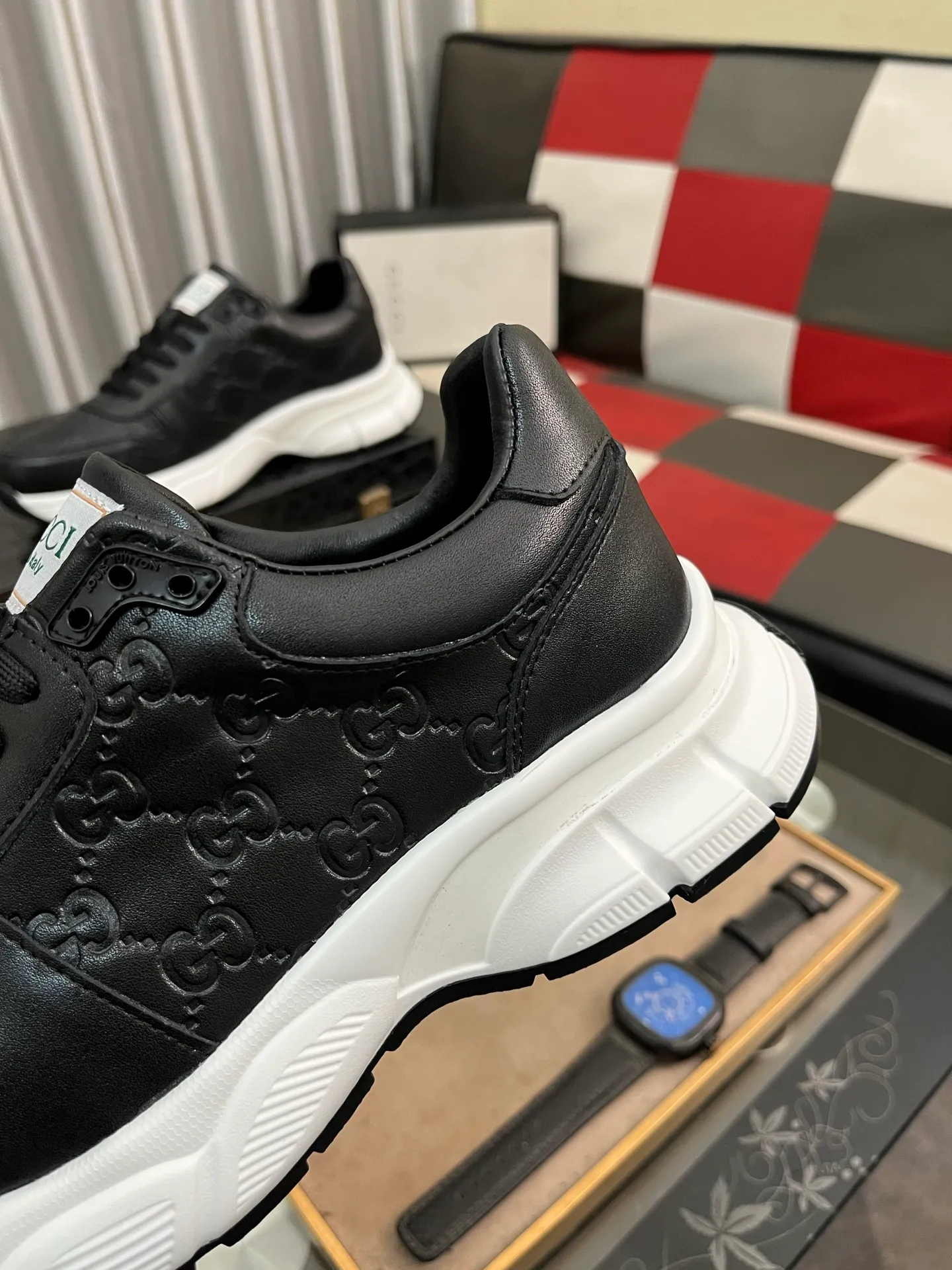 Men's shoes 💰440⌚️⌚️ (GUCCI-Gucci) luxury brand sports and casual shoes, imported original material, sheepskin lining, high-end and comfortable, original outsole is light and wear-resistant! Purely handmade, details determine quality! 38-443️⃣colors available
